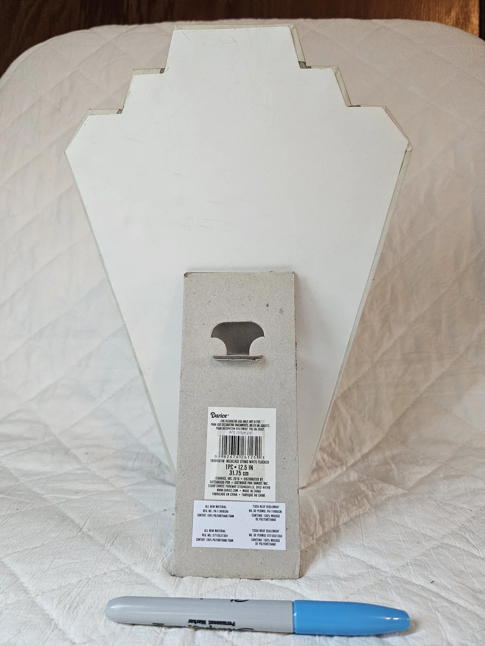 White Jewelry (Necklace)  Display Stand